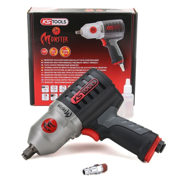 Ks Tools Pistol Pneumatic Cu Percuție (Aer Comprimat) De Inaltă Performanță Monster 1/2" 1690 Nm 515.1210